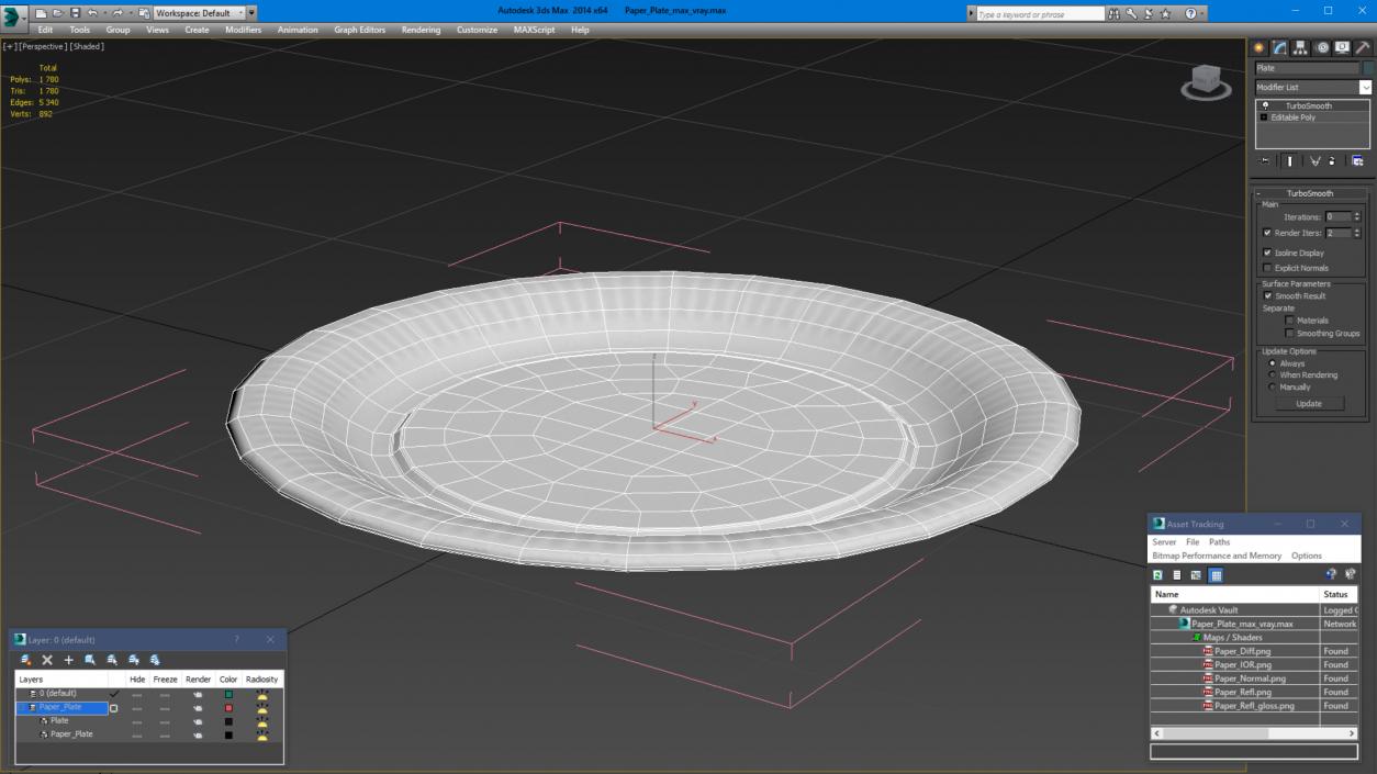 3D Paper Plate 2 model