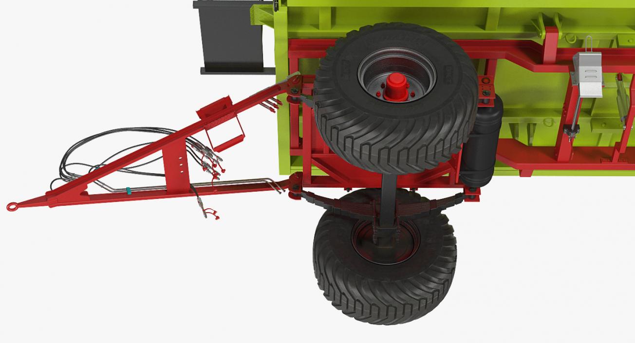 Conow HW-80 v9 Dump Trailer Rigged 3D model