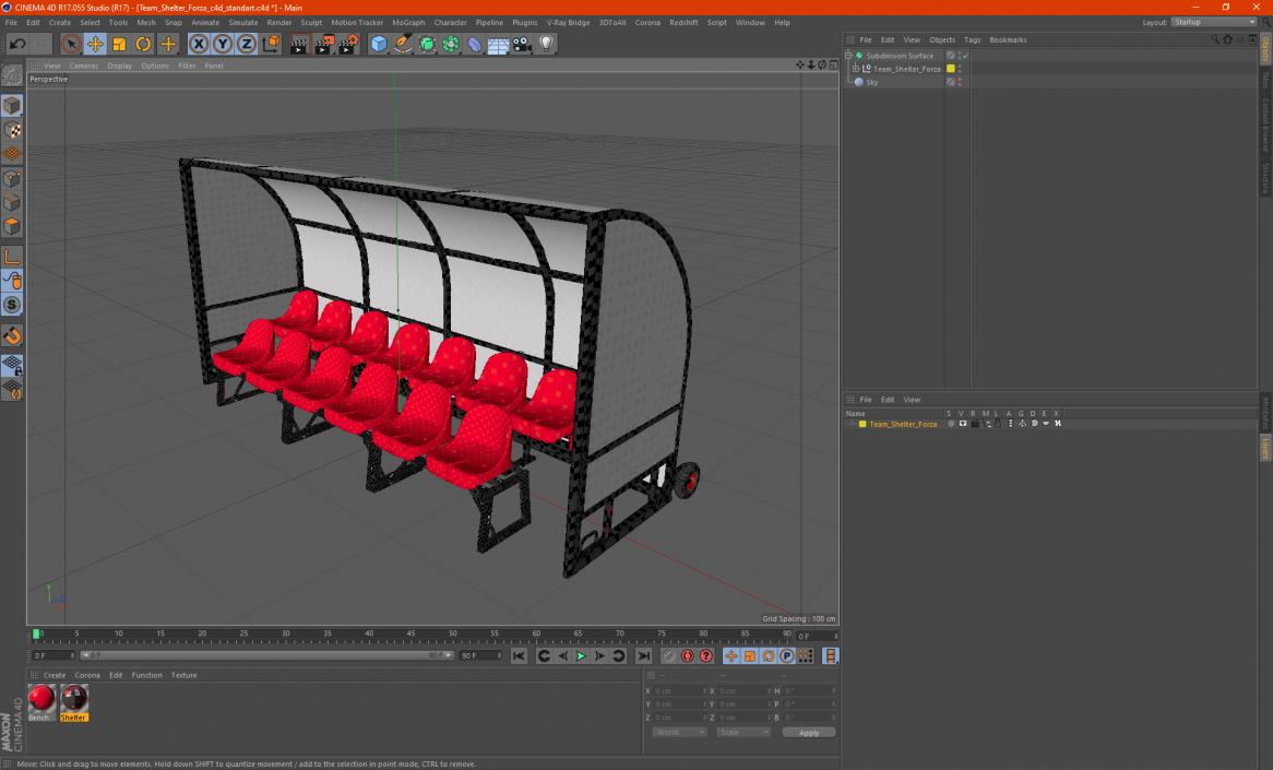 3D Team Shelter Forza model