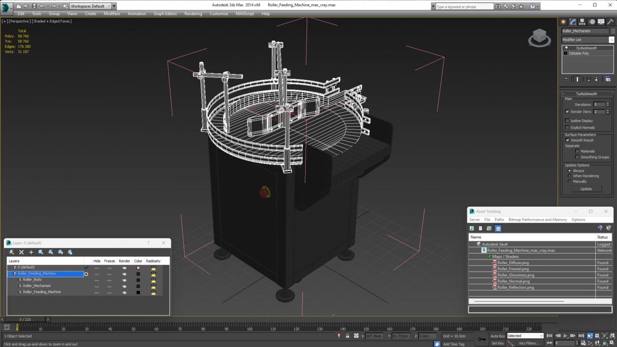 Roller Feeding Machine 2 3D model