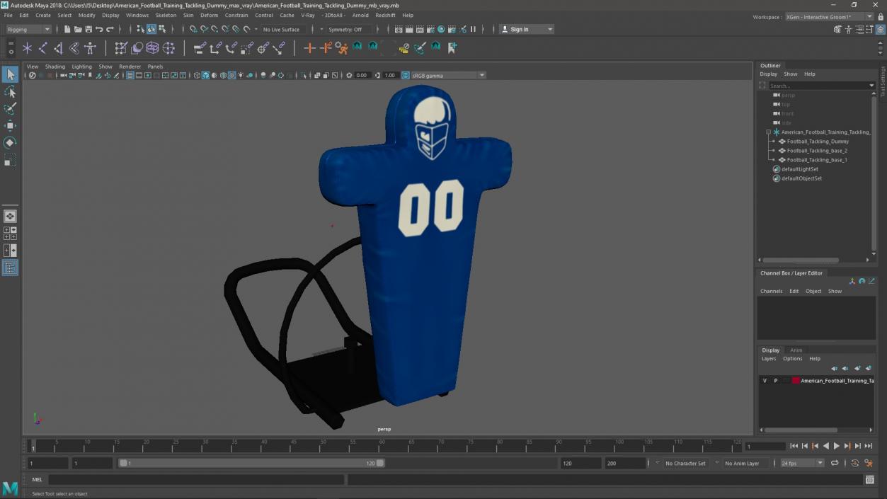 3D American Football Training Tackling Dummy