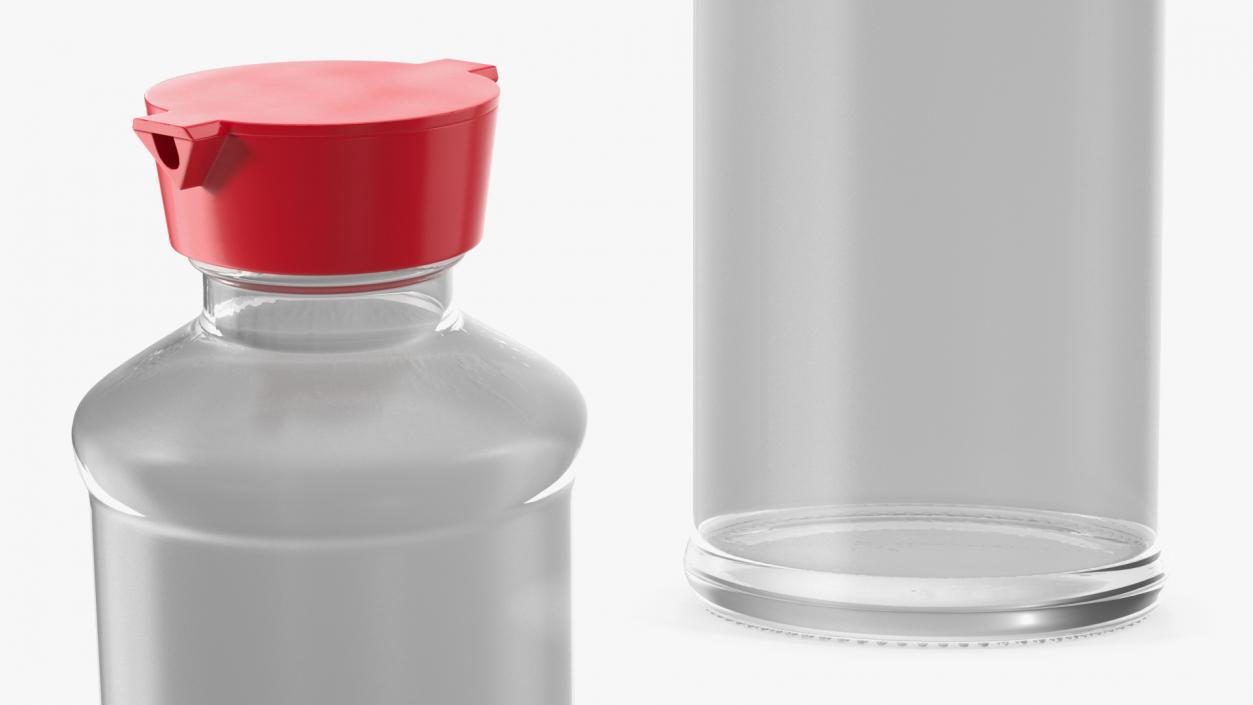 3D Sauce Bottle with Dispenser Empty model