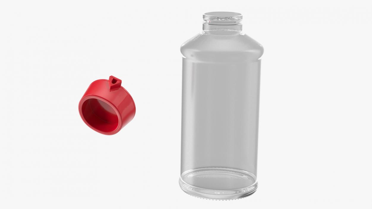 3D Sauce Bottle with Dispenser Empty model