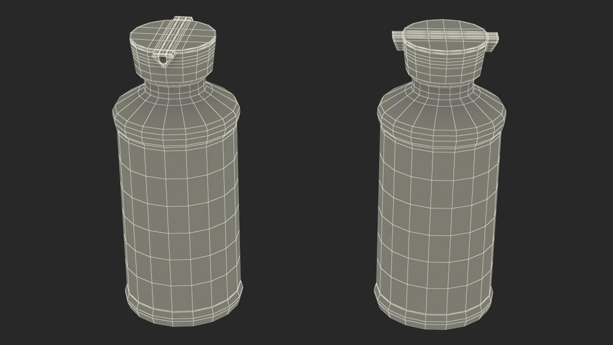 3D Sauce Bottle with Dispenser Empty model