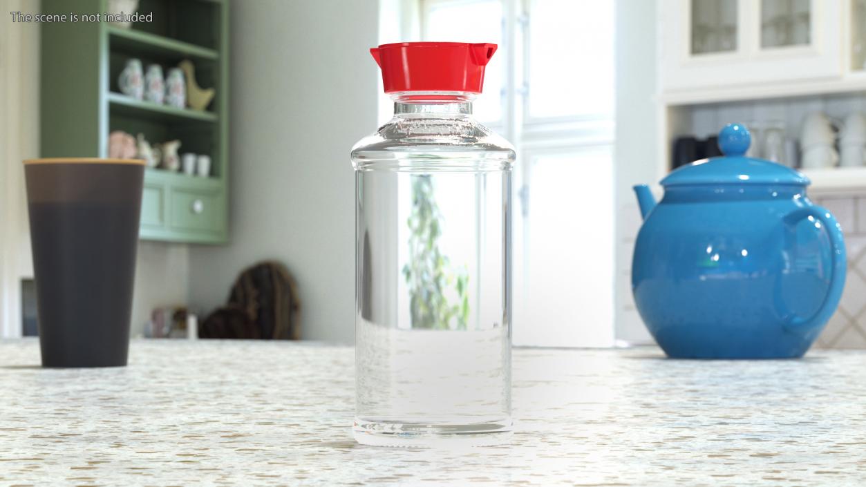 3D Sauce Bottle with Dispenser Empty model