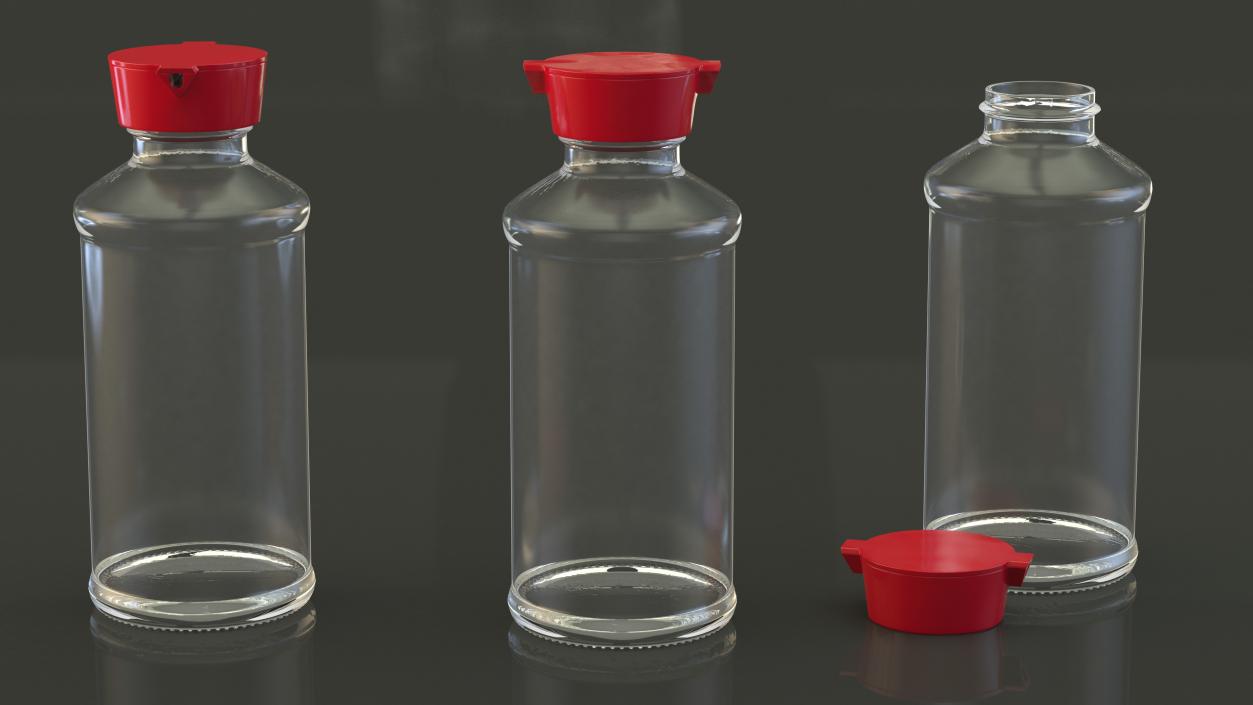 3D Sauce Bottle with Dispenser Empty model