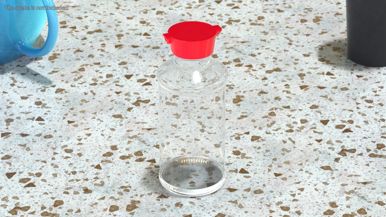 3D Sauce Bottle with Dispenser Empty model