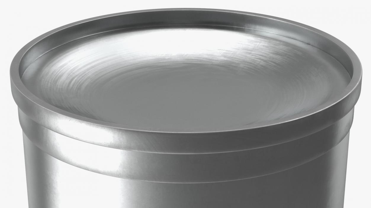 Aluminum Milk Can Empty New 3D