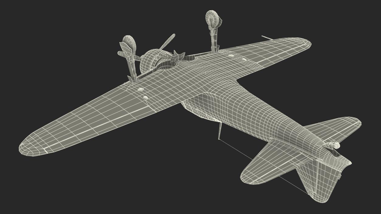 A6M Zero WWII Fighter Aircraft Rigged 3D