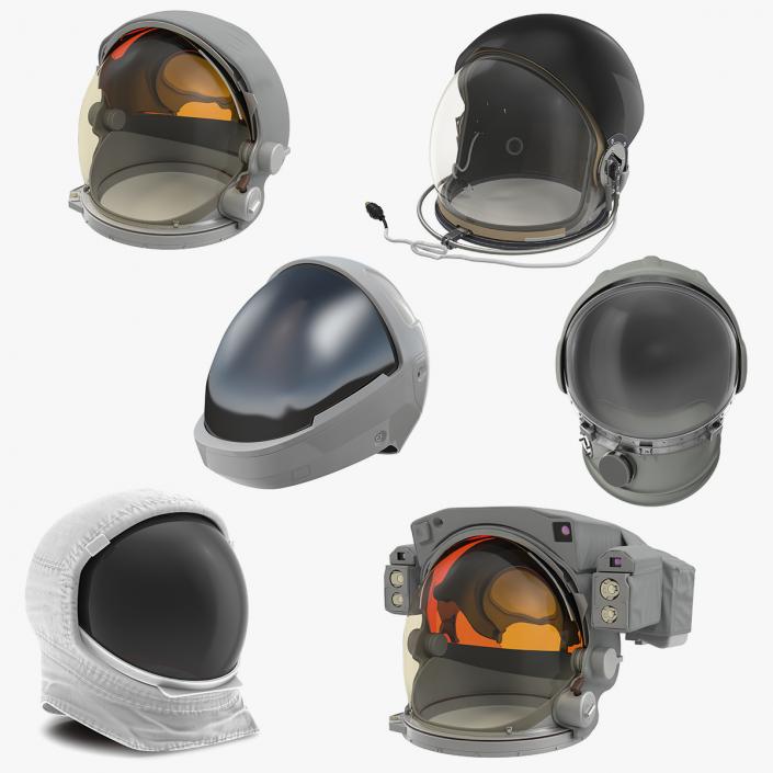 Space Helmets Collection 3D model