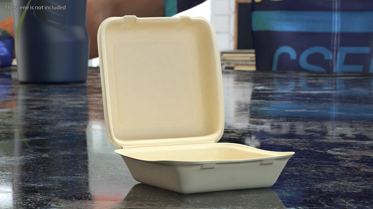 3D Bagasse Food Box