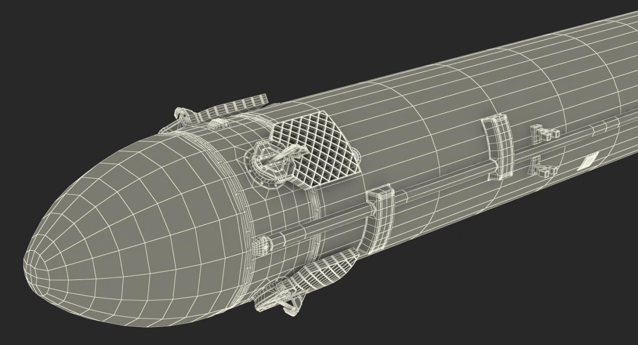 3D model Space Booster Rigged