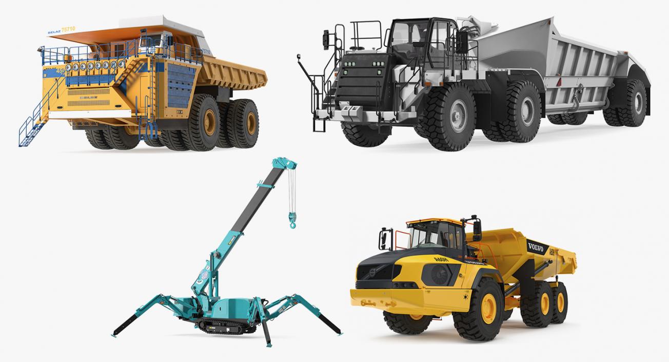 3D Heavy Construction Machinery Collection 2