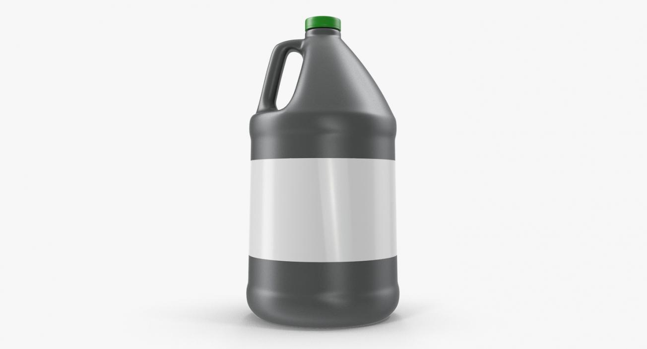 1 Gallon Industrial Round Plastic Jug 3D