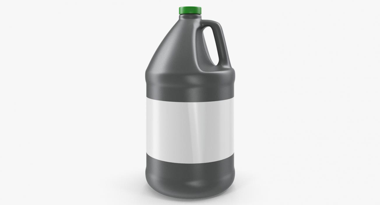 1 Gallon Industrial Round Plastic Jug 3D