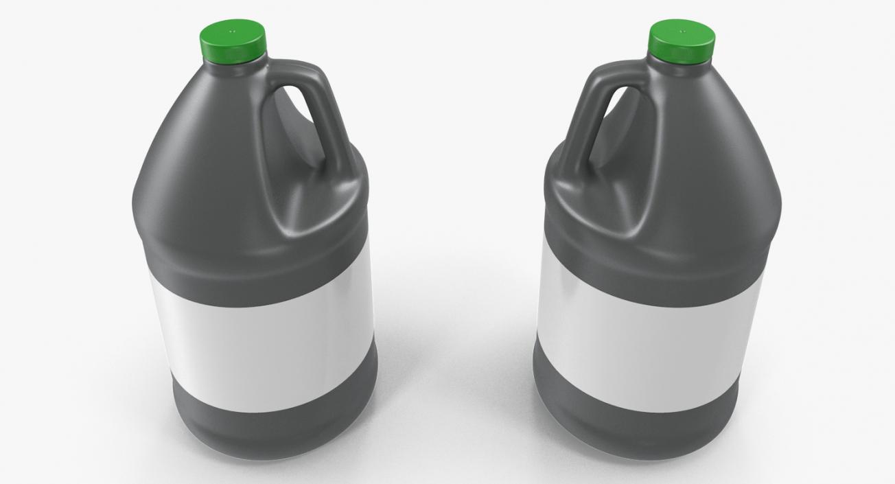 1 Gallon Industrial Round Plastic Jug 3D