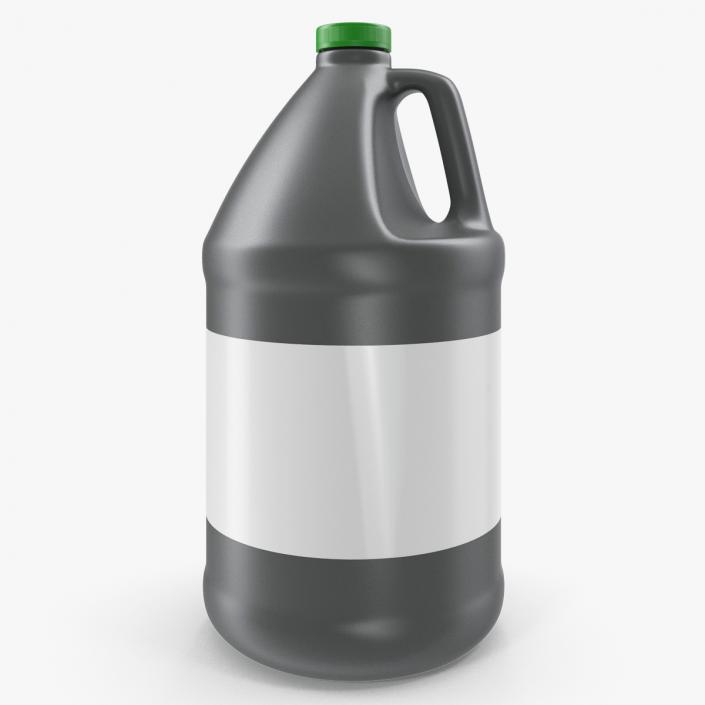 1 Gallon Industrial Round Plastic Jug 3D