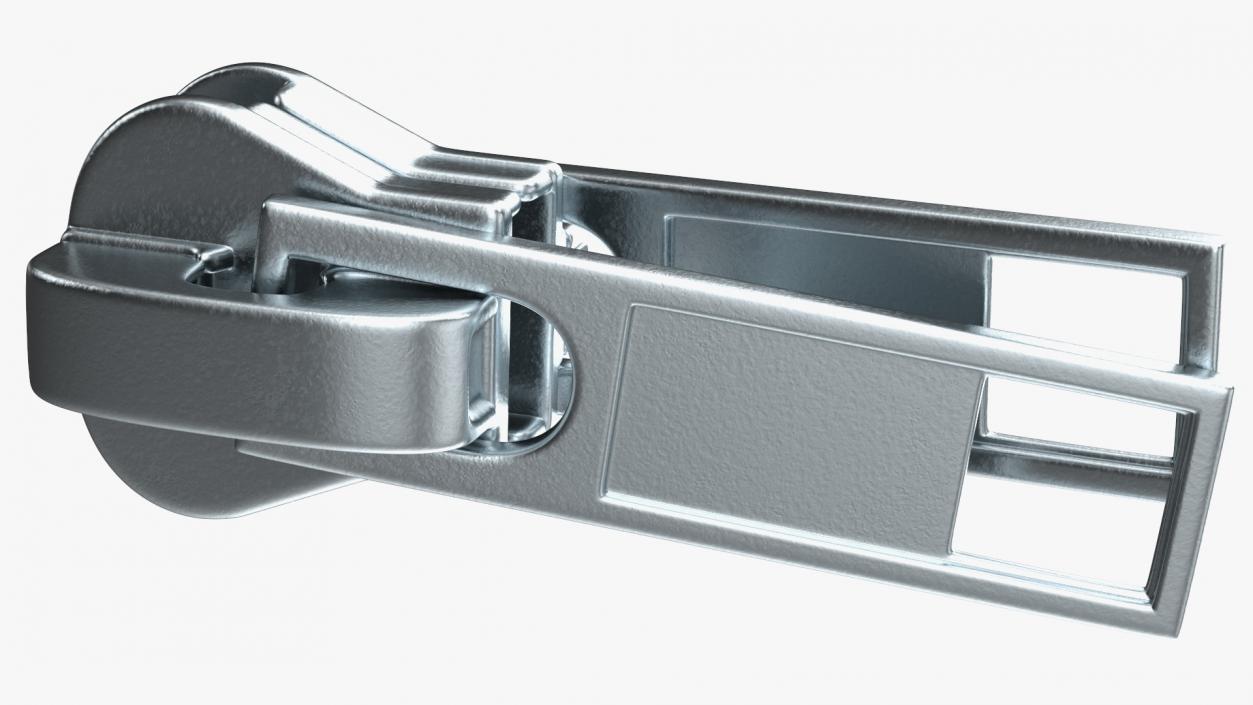 Two Sided Zipper Slider Metal 3D model