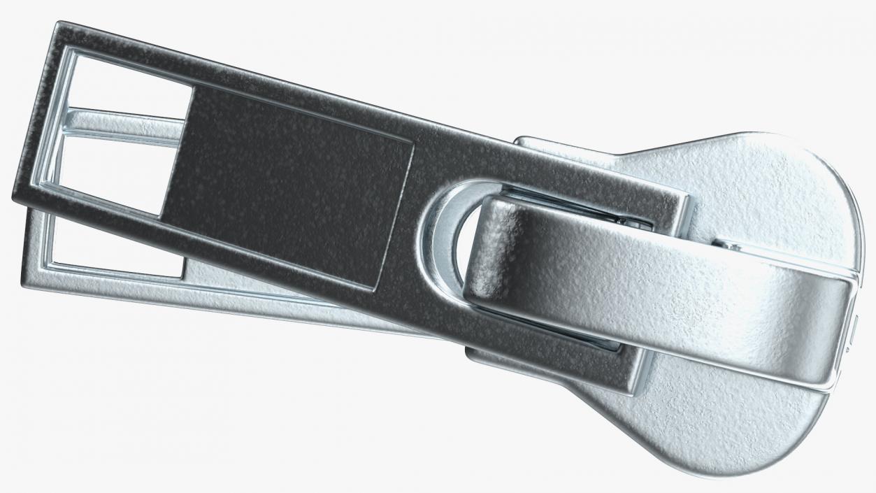 Two Sided Zipper Slider Metal 3D model