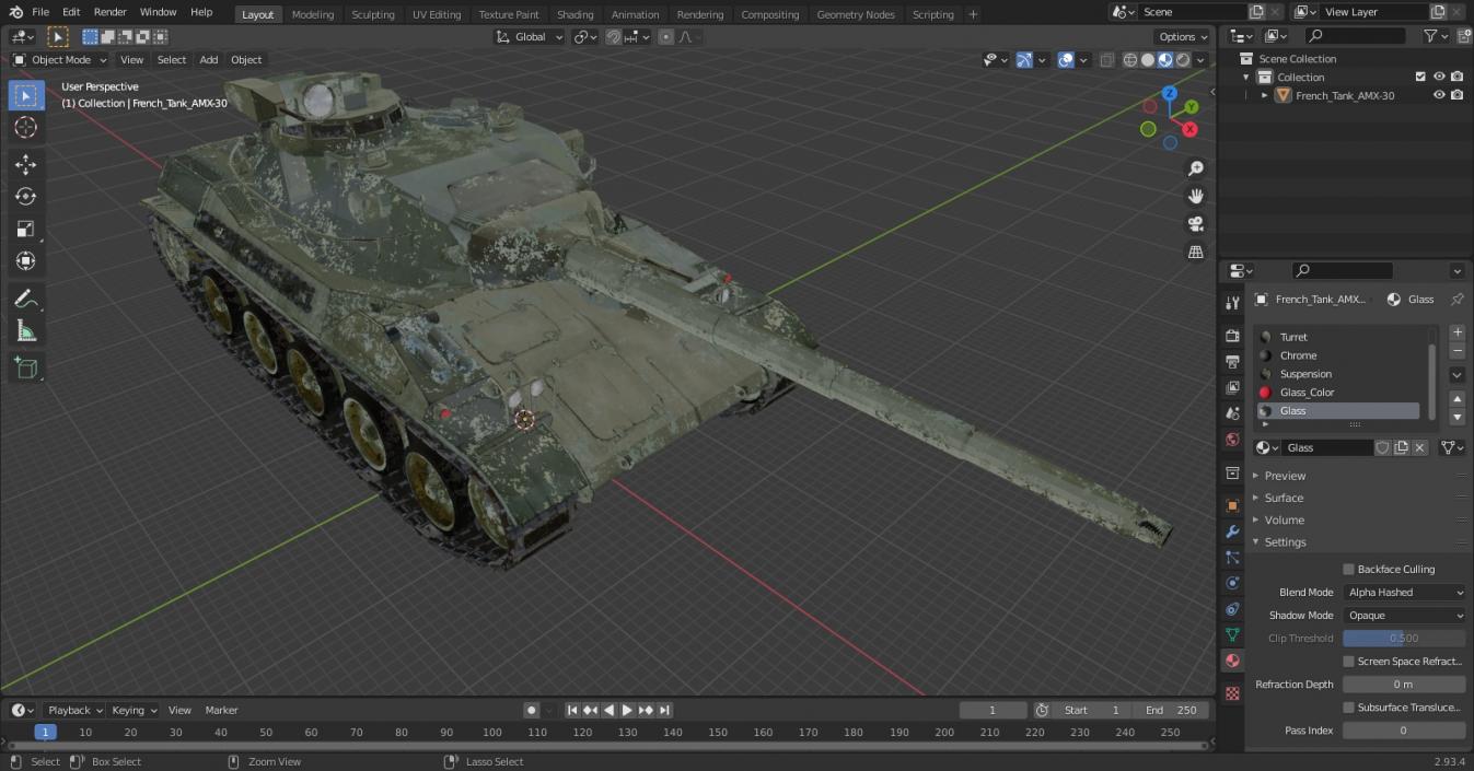 3D French AMX-30 model