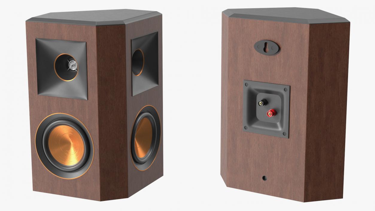 Wall Mount Home Speaker Brown 3D model