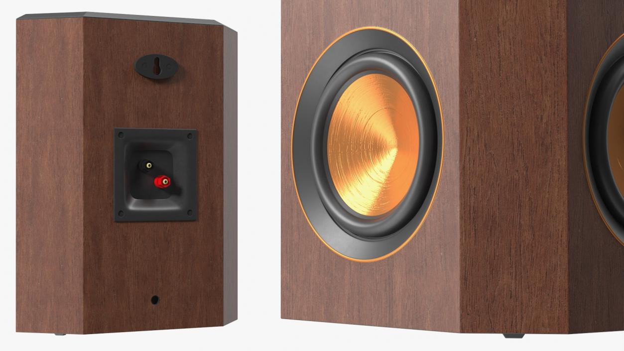 Wall Mount Home Speaker Brown 3D model