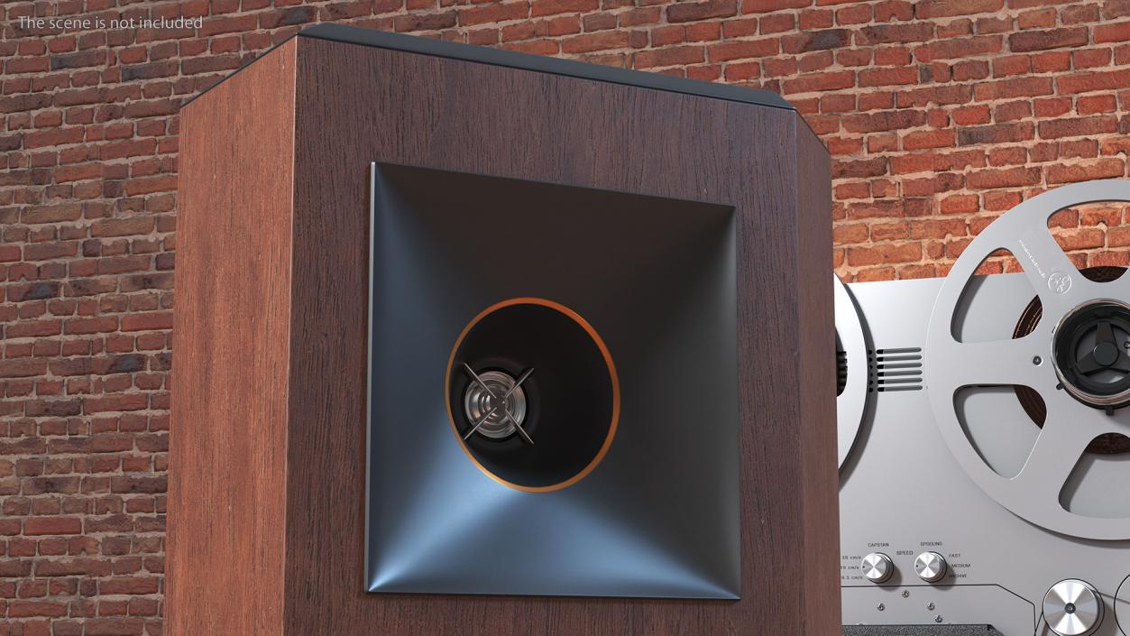 Wall Mount Home Speaker Brown 3D model