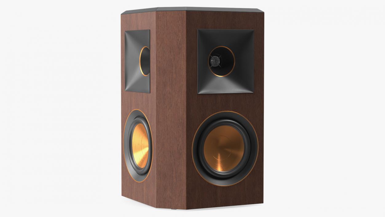 Wall Mount Home Speaker Brown 3D model