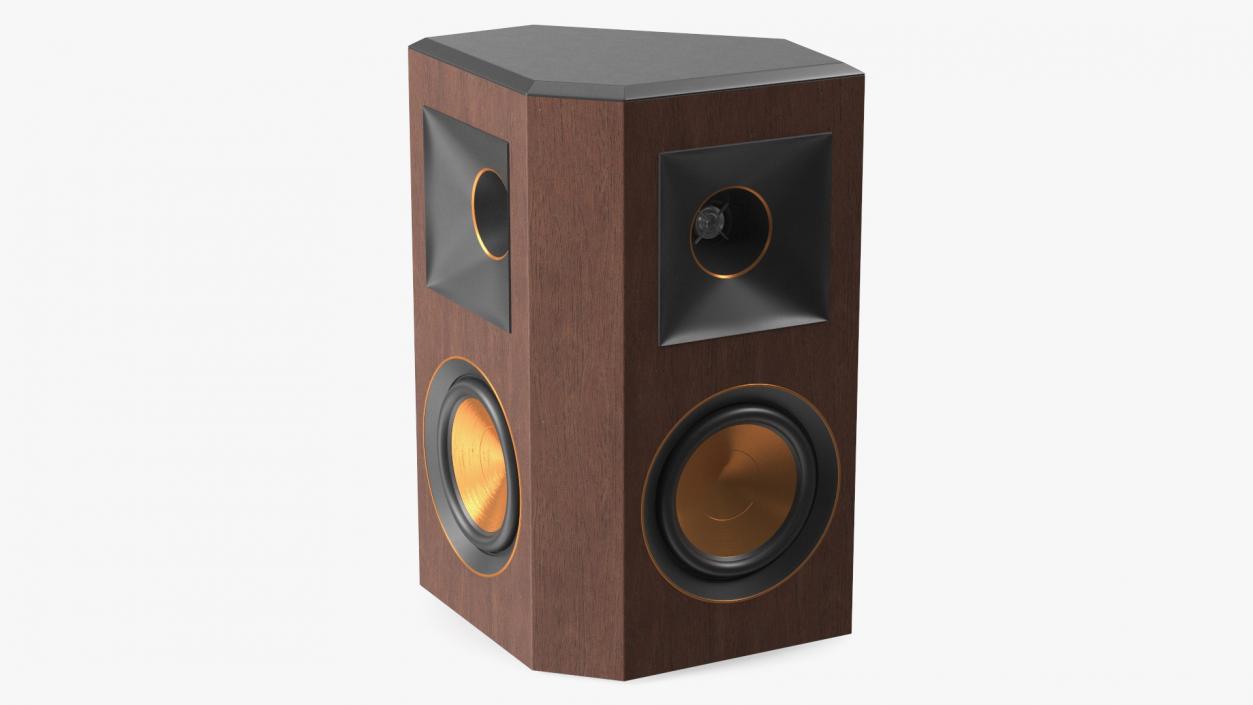 Wall Mount Home Speaker Brown 3D model