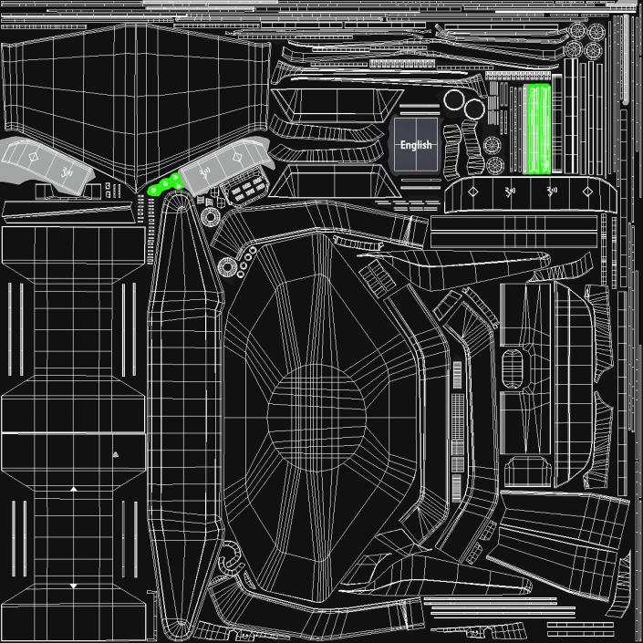 3D model Discussion Device with Language Selector