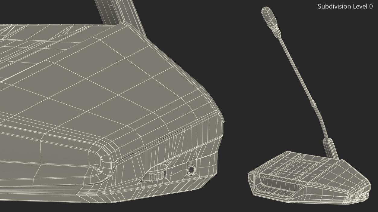 3D model Discussion Device with Language Selector