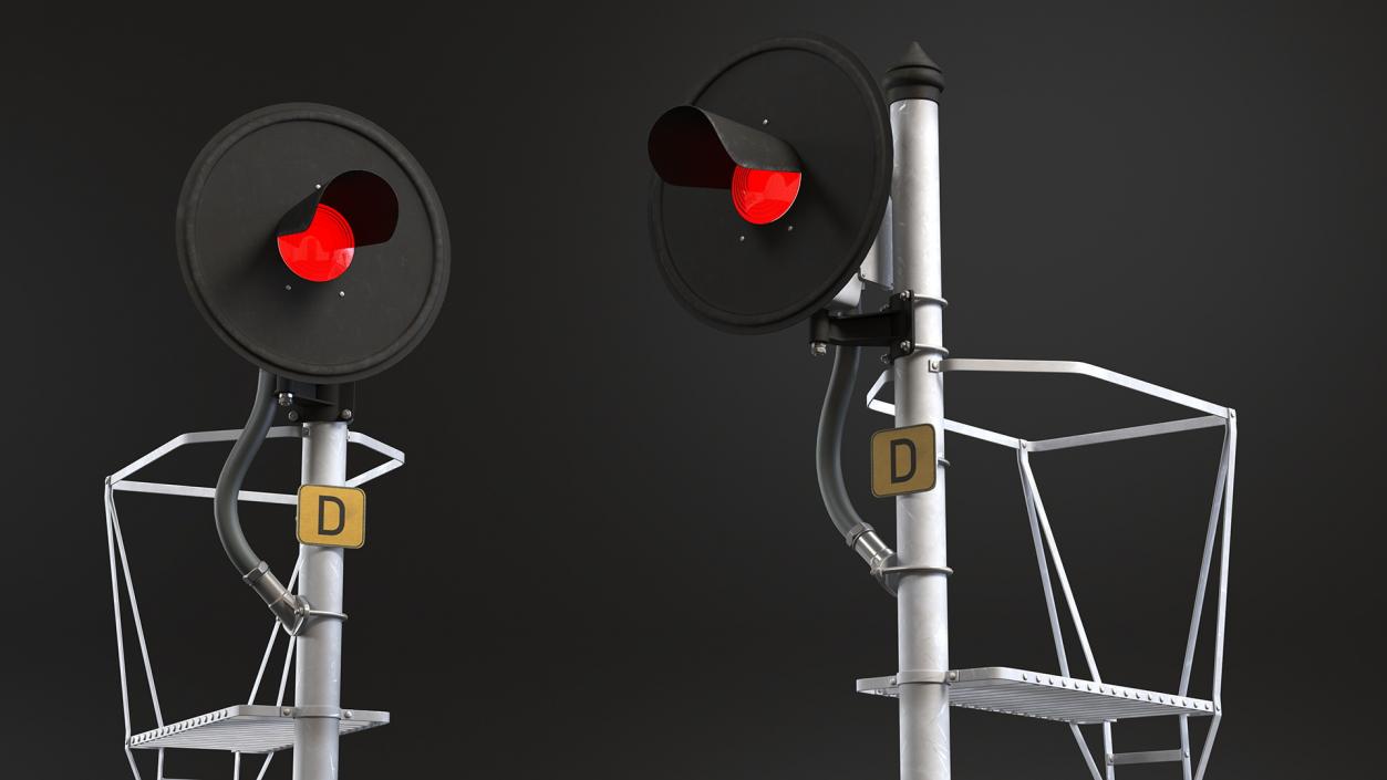 Railroad Signal Single 3D