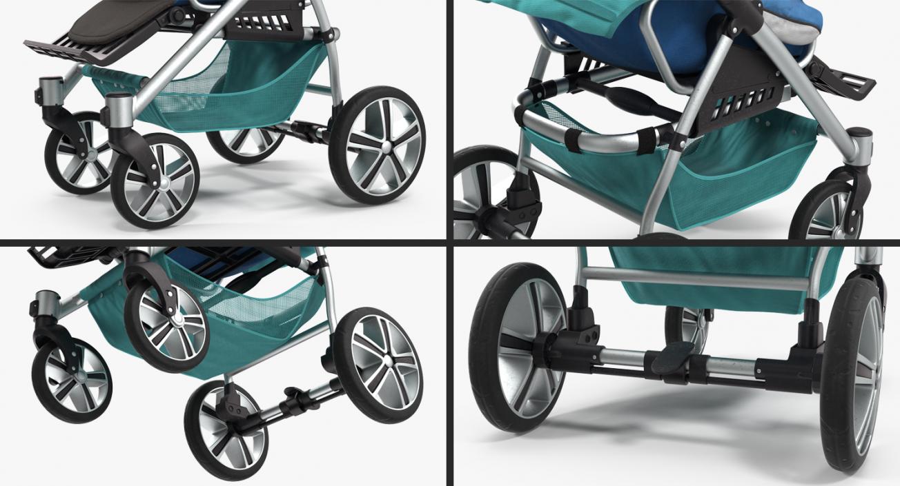 3D Baby Carriage model