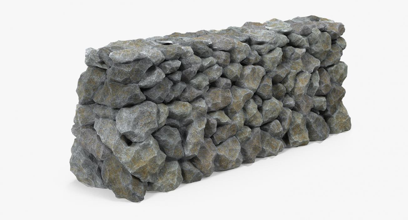 3D Block Stone Wall