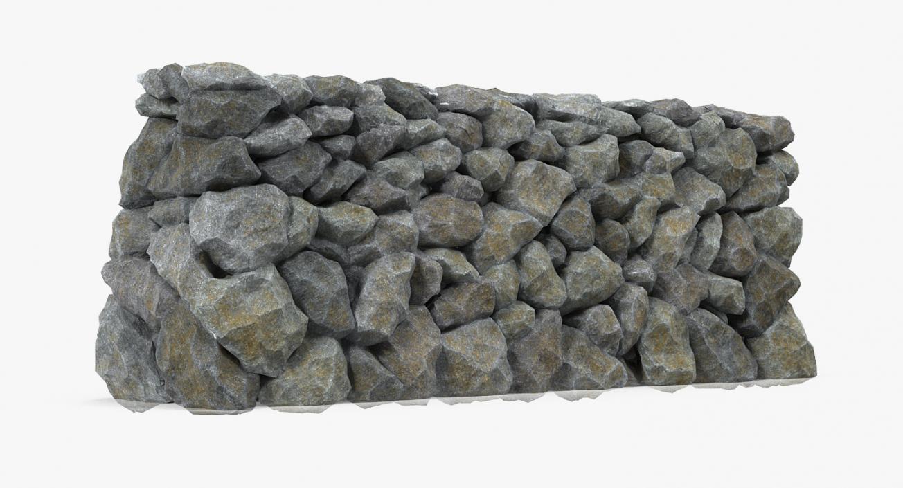 3D Block Stone Wall