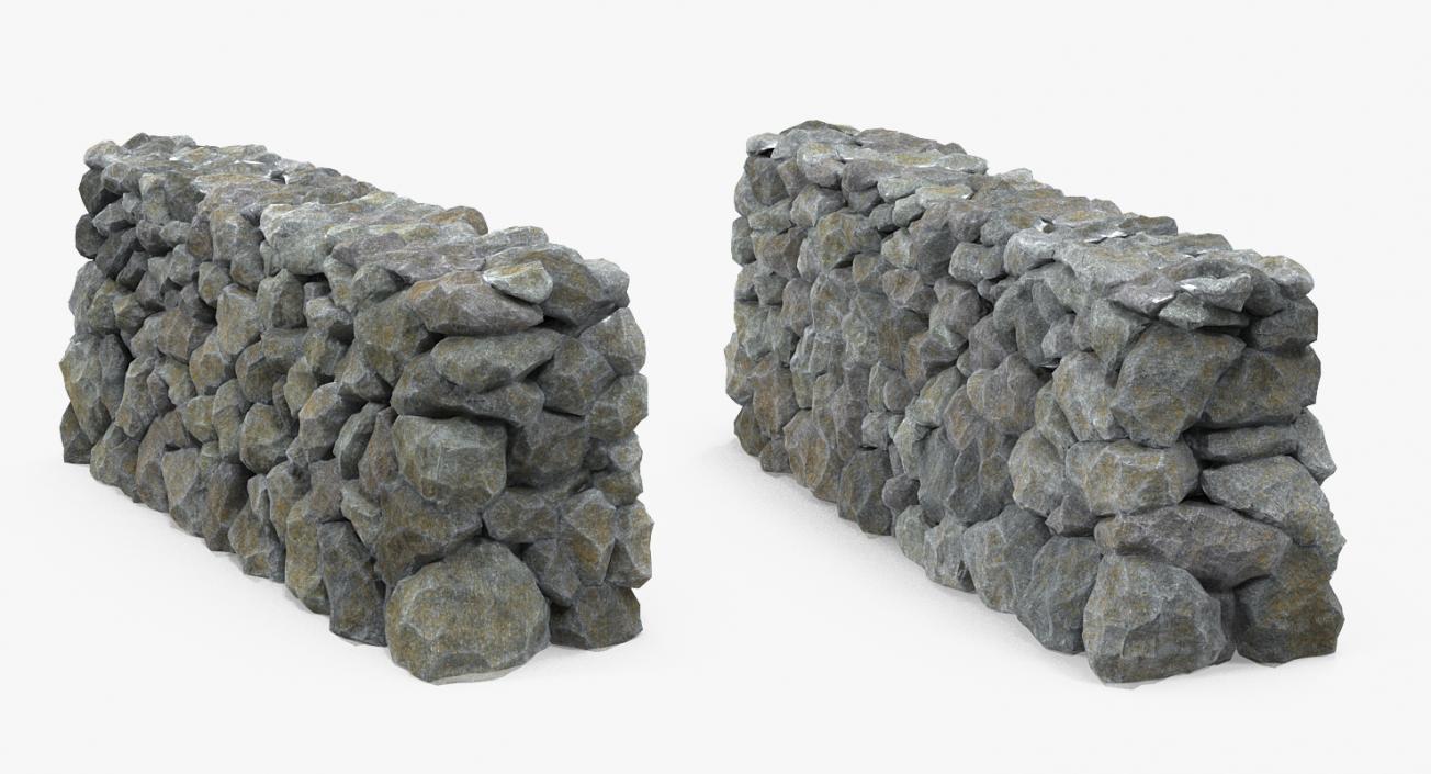 3D Block Stone Wall