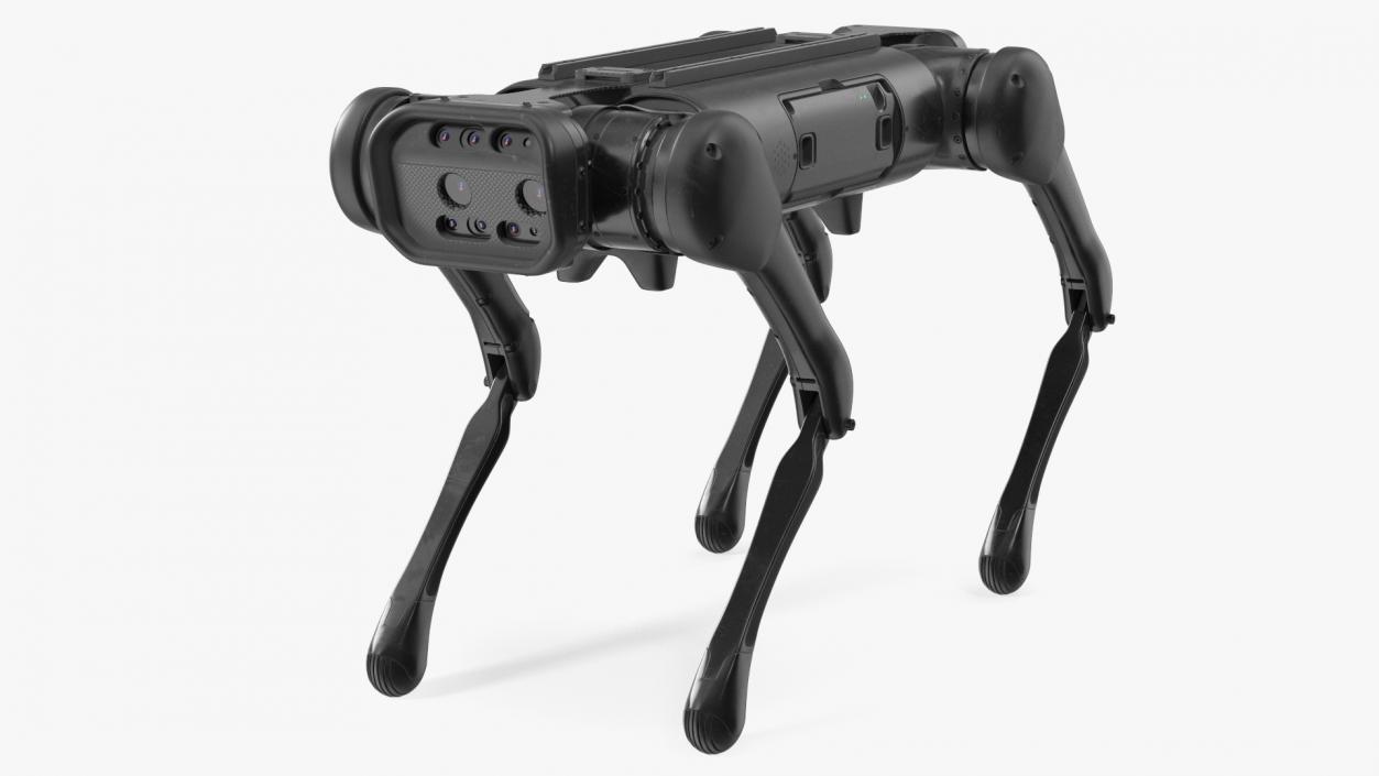 Dirty Robot Dog Rigged 3D