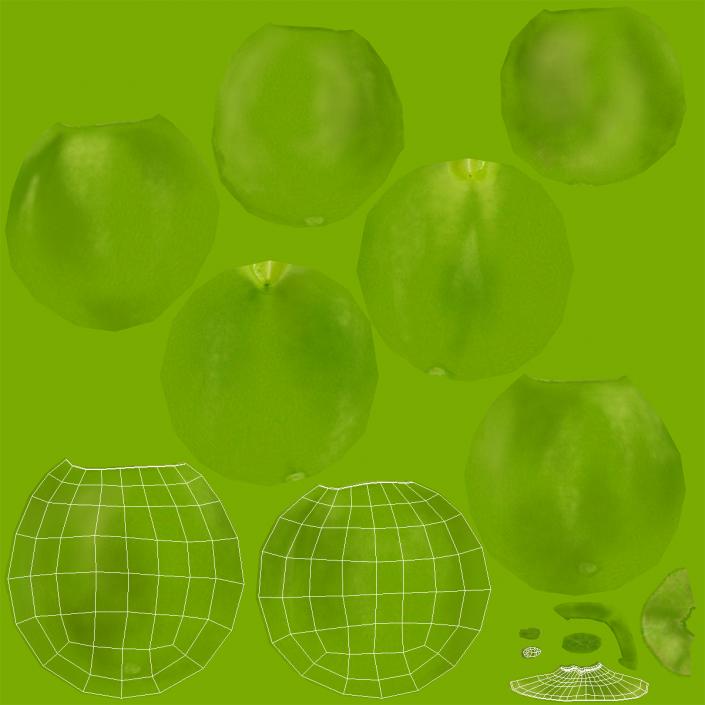 3D Single Green Pea