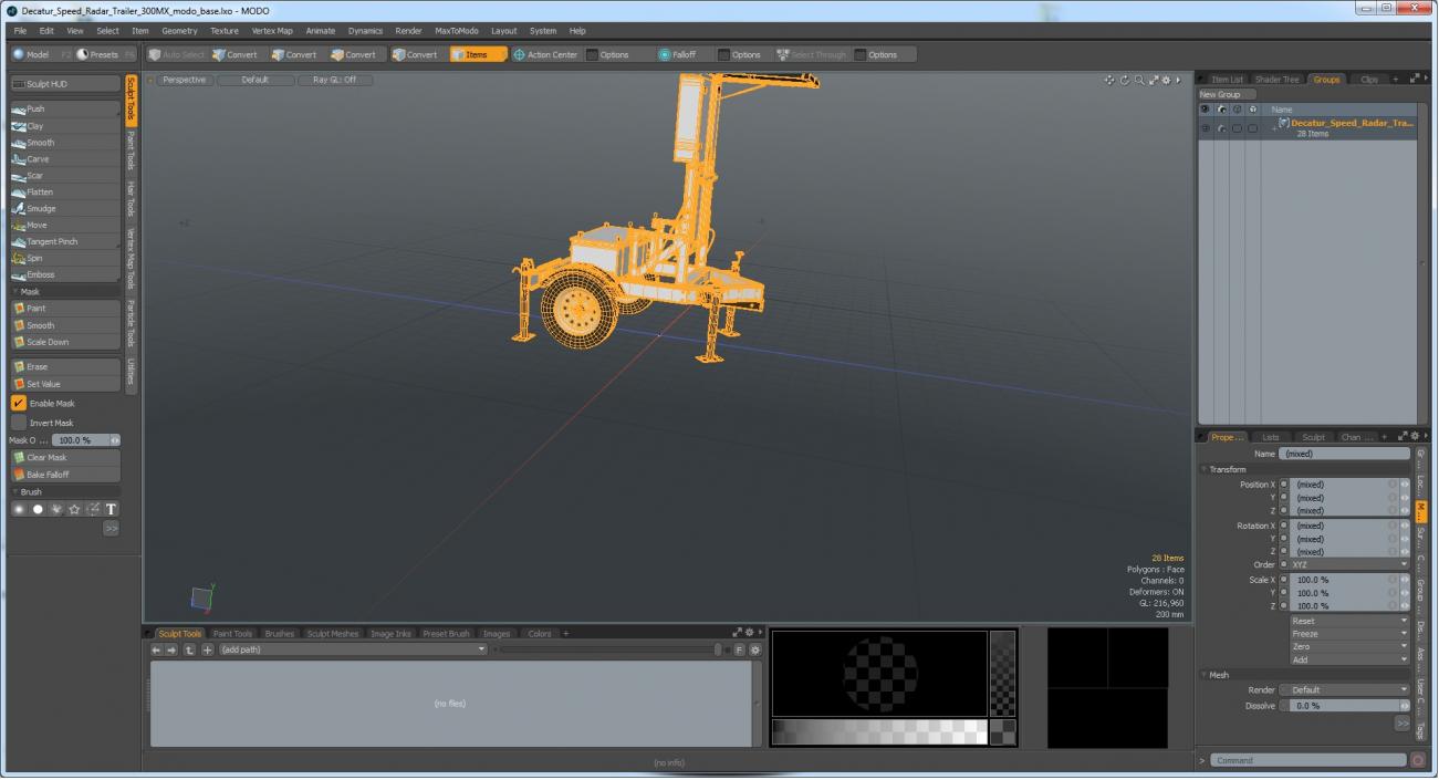 3D Decatur Speed Radar Trailer 300MX model