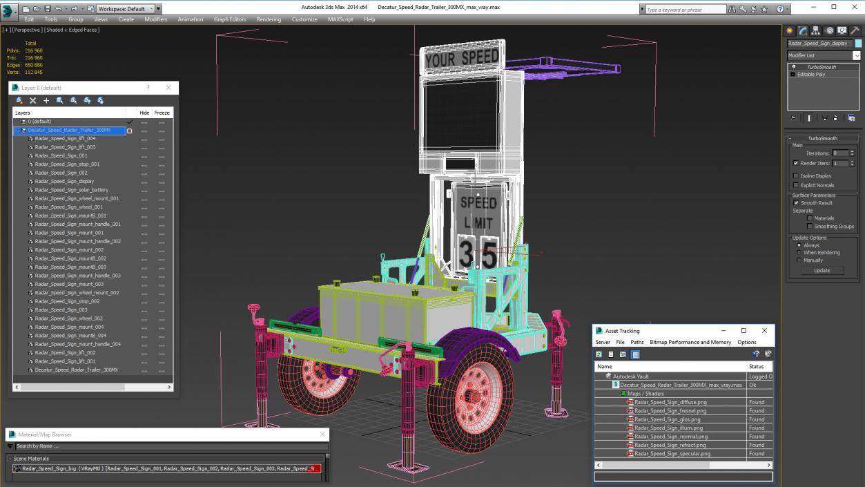 3D Decatur Speed Radar Trailer 300MX model