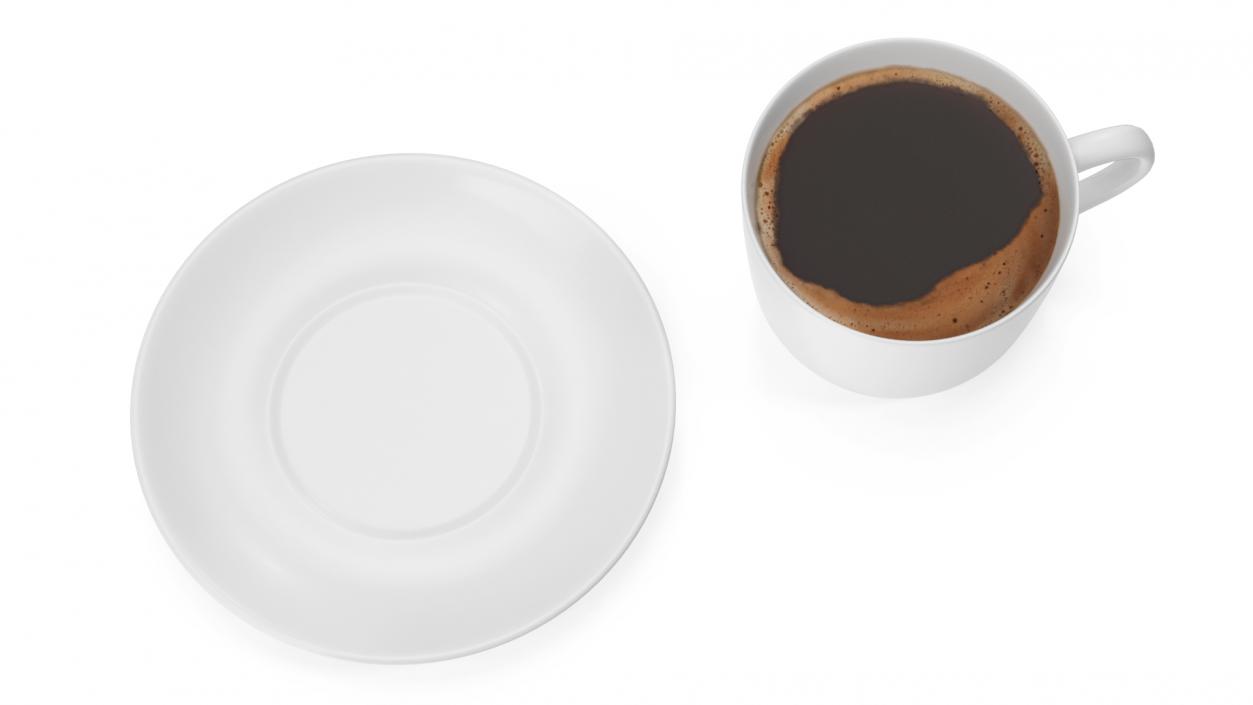 Fast Food Tray with Burger and Coffee 3D