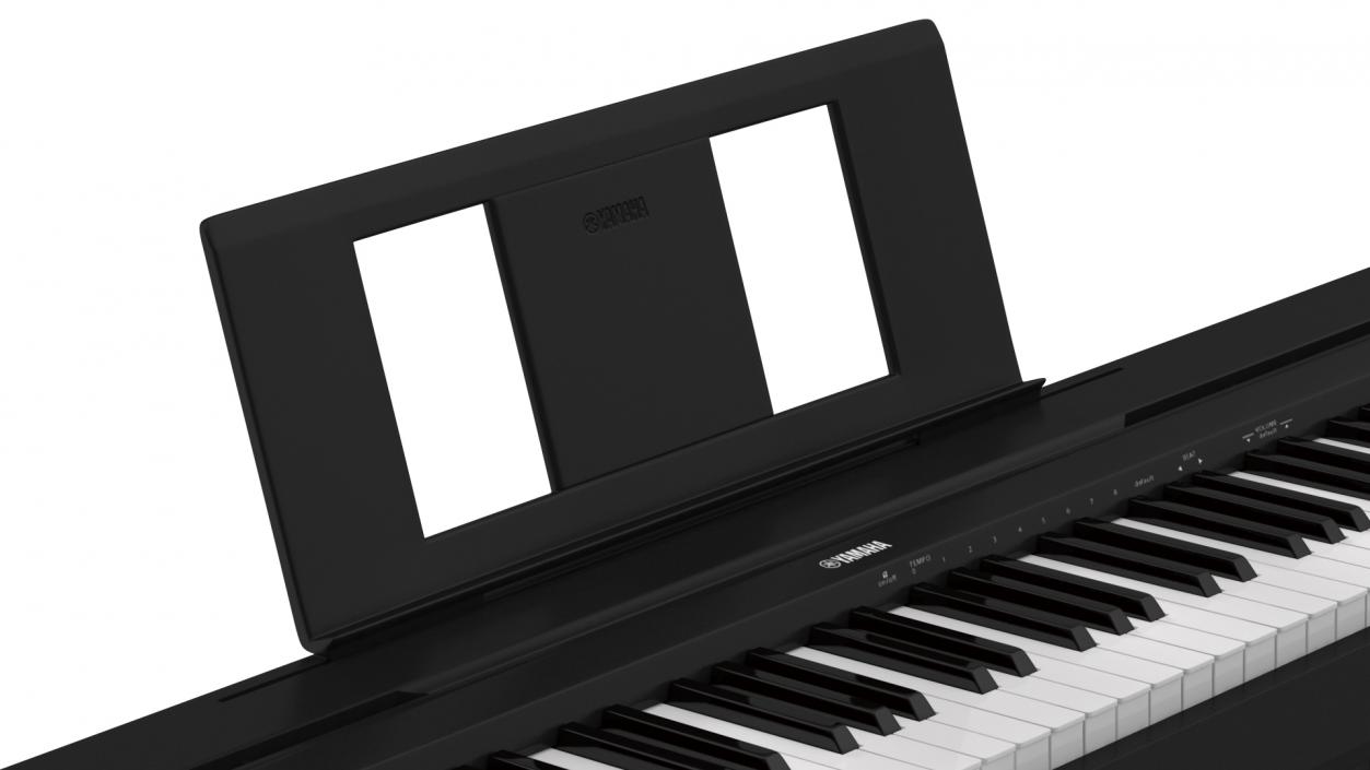 3D Digital Piano Yamaha P45 Stand Mounted model