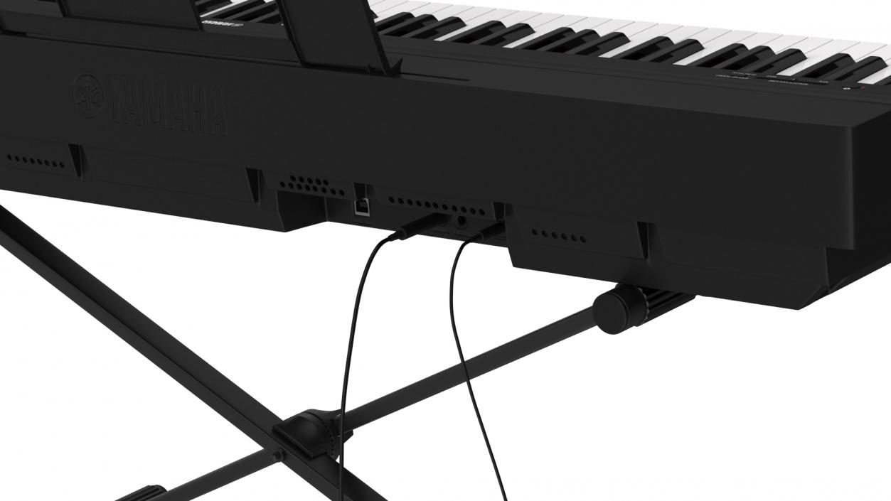 3D Digital Piano Yamaha P45 Stand Mounted model