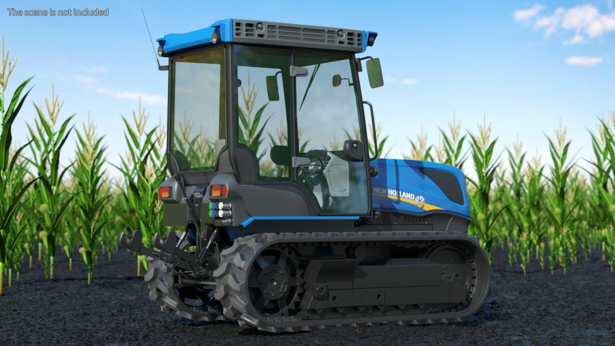 3D New Holland TK4 Crawler Cabin New model