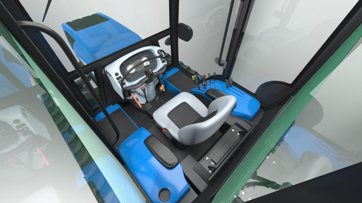 3D New Holland TK4 Crawler Cabin New model