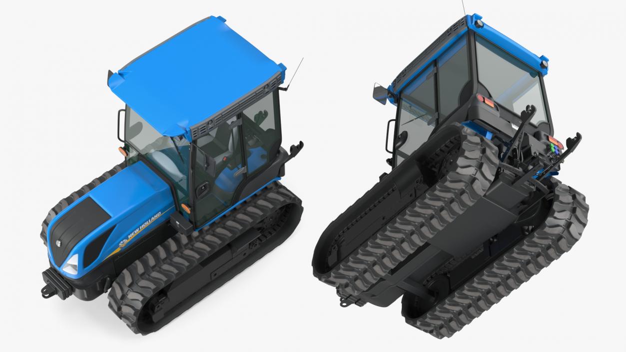 3D New Holland TK4 Crawler Cabin New model