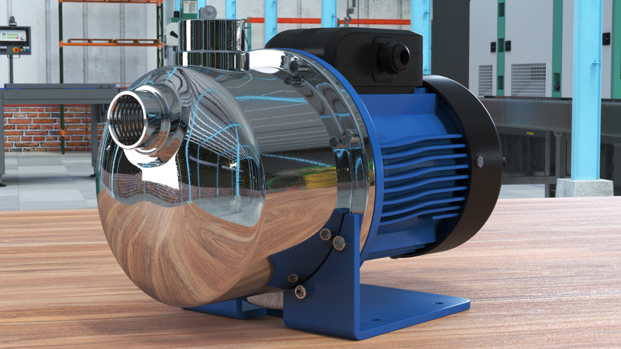 Centrifugal Water Pump 3D