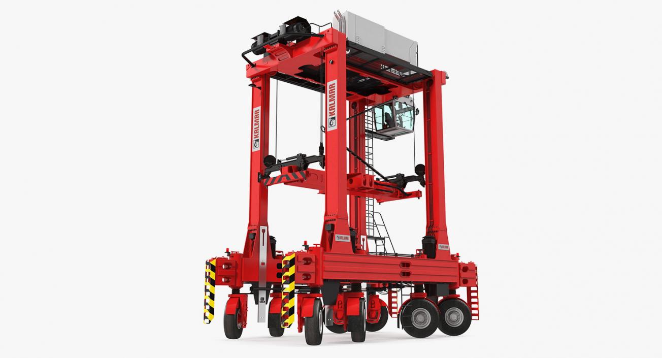 Kalmar Hybrid Straddle Carrier Rigged 3D