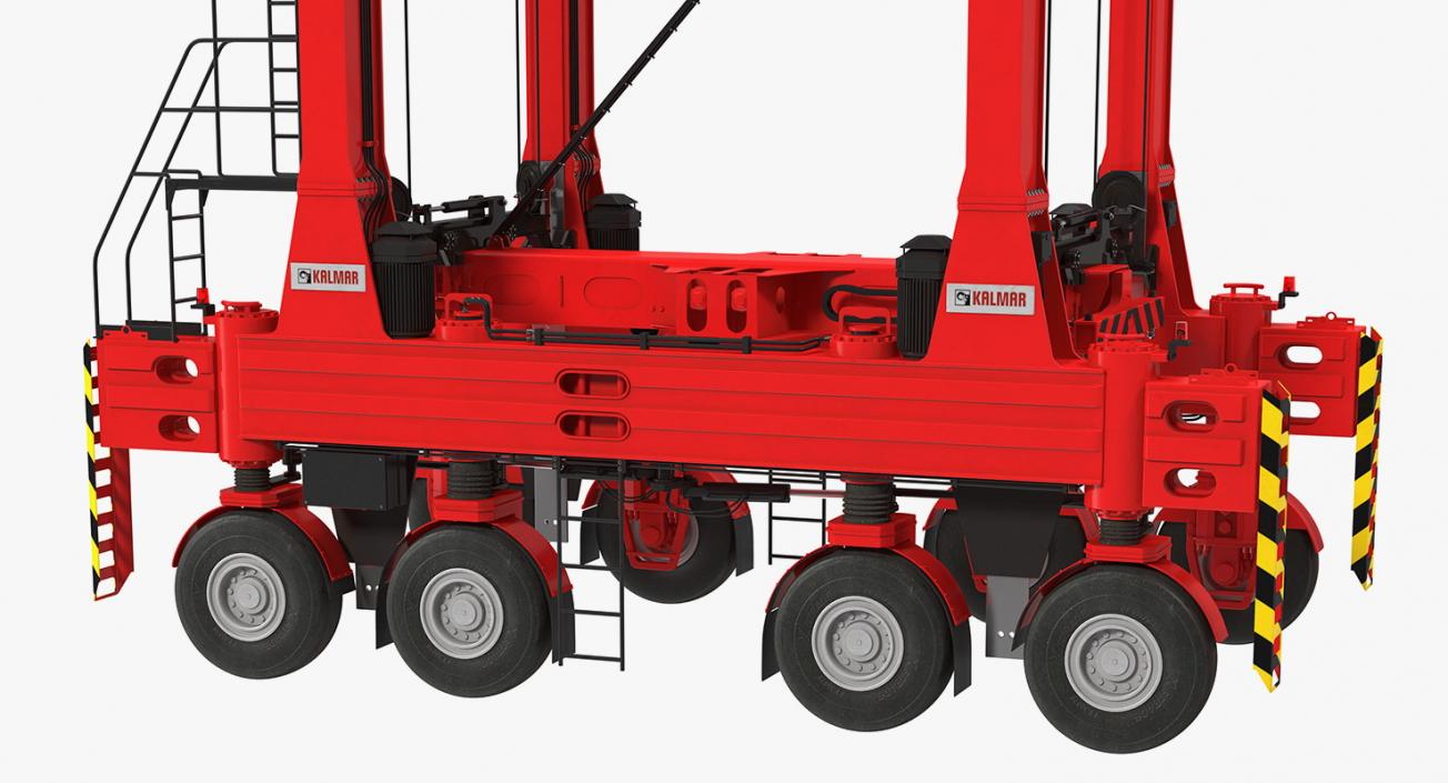 Kalmar Hybrid Straddle Carrier Rigged 3D