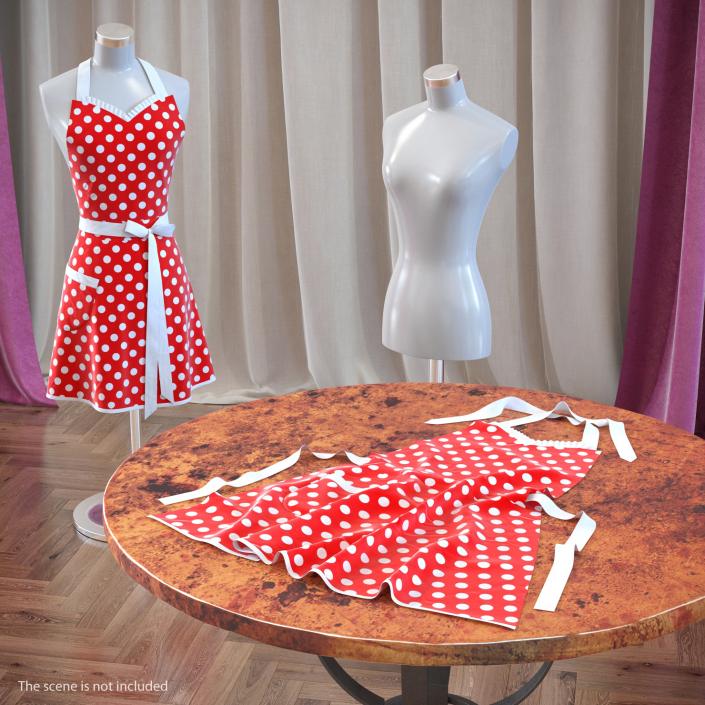 3D Vintage Kitchen Apron